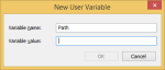 new user variable